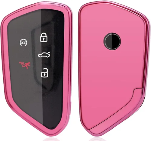 Vista 8 de Horande Funda protectora de TPU suave para llavero VW ID3 ID4 MK8 Golf 8 GTI Skoda Octavia sin llave (azul)