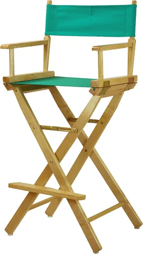 Vista 131 de Casual Home - Silla de director de 18 in, marco negro, lona negra, altura clásica Marco negro - Madera maciza