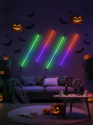 Vista 8 de Govee Glide - Luces de pared, luz LED RGBIC, luz inteligente para juegos compatible con SmartThings, barra de luces RGB, luces de pared LED