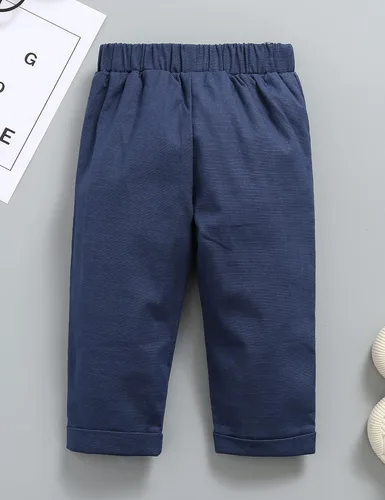 Vista 3 de Pantalones chinos ajustados elásticos para bebés y niños pequeños