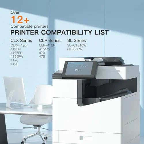 Vista 4 de E-Z Ink Cartucho de tóner de repuesto compatible para Samsung 504 504S CLT-K504S CLT-504S CLT-M504S CLT-C504S CLT-Y504S para usar con bandeja