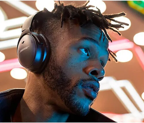 Vista 6 de Bose QuietComfort 45 - Auriculares inalámbricos con cancelación de ruido con Bluetooth, color negro triple