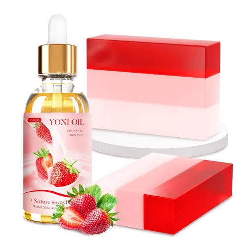 Vista 10 de Yoni - Juego de barras de jabón y aceite natural de Yoni, lavado vaginal de aceite de Yoni natural para mujeres, lavado femenino, desodorantes