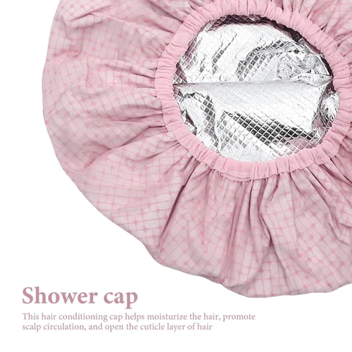 Vista 9 de Healeved Gorro de ducha para el cuidado del cabello, gorro de ducha con calefacción, gorro de natación impermeable, productos para el cabello