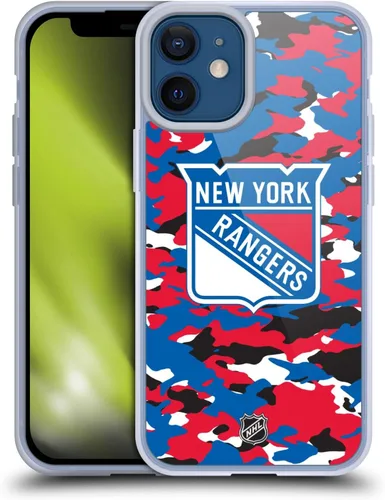 Vista 104 de Head Case Designs Funda de gel suave con licencia oficial de la NHL Camouflage New York Rangers compatible con Apple iPhone 7 Plus/iPhone 8 Plus