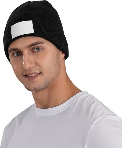 Vista 3 de Ovjircd Gorro de caballo para mujeres y hombres, sombrero de invierno para mujer, gorro de invierno con puños, gorro de calavera cálido, gorro