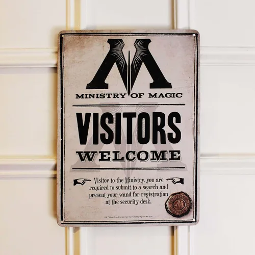 Vista 7 de Cartel de hojalata pequeño - Harry Potter (Ministry Of Magic)
