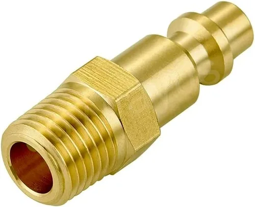 Vista 6 de Joywayus Kit de acoplador y enchufe de aire de 5 piezas, manguera de aire industrial NPT de 1/4 pulgadas y accesorios de aire de conexión rápida