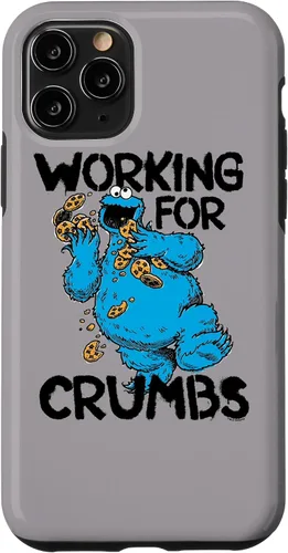 Vista 26 de iPhone 12/12 Pro Sesame Street Cookie Monster Trabajo para migas caso