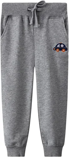 Vista 3 de LOKTARC Paquete de 2 pantalones deportivos de algodón con cordón para niños