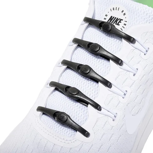 Vista 4 de HICKIES Cordones sin corbata, cordones para zapatos de adultos, elásticos sin ataduras para zapatos deportivos y zapatos planos, talla única, unisex