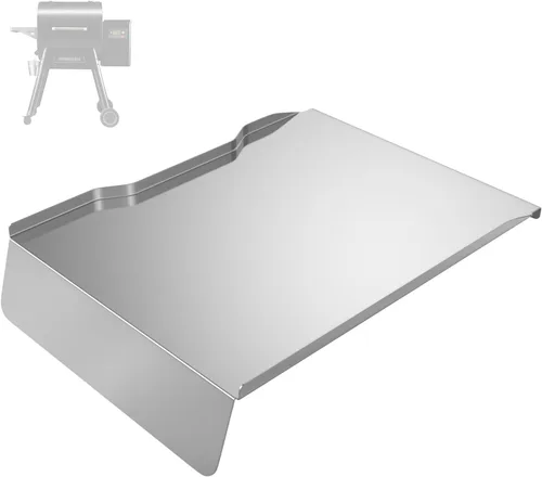 Vista 17 de Kit de bandeja de goteo, deflector de calor y forros de bandeja de grasa para parrillas de pellets Traeger Pro 22 Series, reemplazo de bandeja