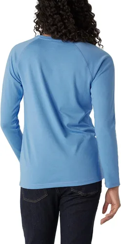 Vista 3 de Dickies Camiseta refrescante de manga larga con bolsillo para mujer Azul celeste