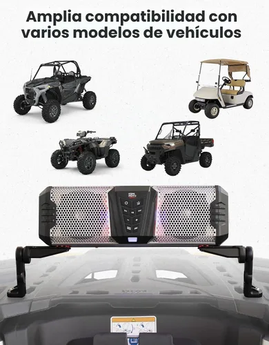 Vista 5 de KEMIMOTO Soporte de barra de sonido para ATV UTV, carrito de golf, barco