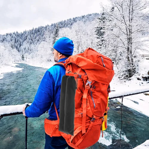 Vista 2 de LIOOBO Bolsa de poste de tienda: Bolsa de transporte de bastones de trekking Funda de repuesto para bastón, bolsa de almacenamiento larga portátil