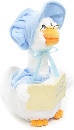 Vista 8 de Azul Madre Ganso peluche de Animated cb42860 recites 7 Historias Nursery Rhymes Button Activated, Premium Plush, Twinkling Music, Beak and Body