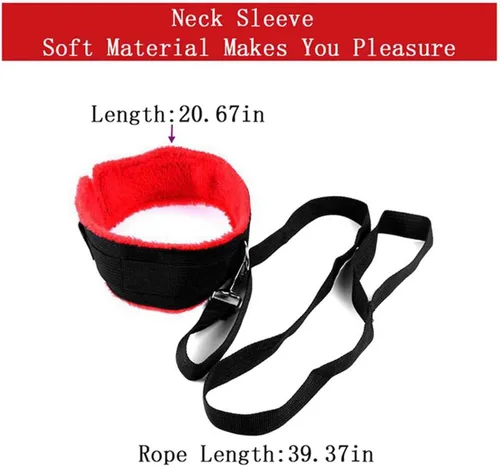 Vista 4 de Sujetadores de lazos sexis para parejas, cuerda para atar tobillos y muñecas, juego de puños de muslo, bandas de resistencia sexual para brazos