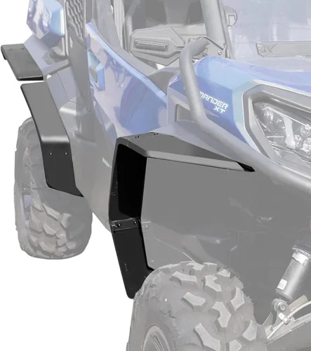 Vista 14 de A & UTV PRO Deflector de guardabarros izquierdo para Can-Am Maverick X3 Max Turbo R Xds 2017-2024 2025, extensiones combinadas para guardabarros