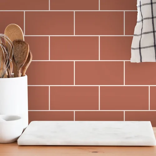 Vista 14 de Adhesivo de vinilo para pared de transferencia de ladrillos para decoración del hogar, despegar y pegar, calcomanías autoadhesivas para salpicaduras