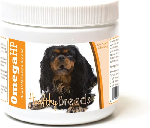 Vista 178 de Healthy Breeds Affenpinscher Omega HP - Masticables suaves para piel y pelaje, 60