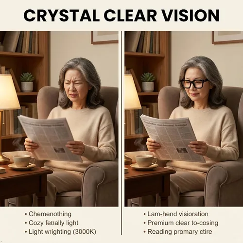 Vista 7 de Eyekepper - Juego de 4 anteojos de lectura para mujer, diseño cuadrado, multi-colored