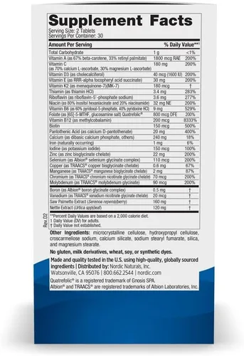 Vista 2 de Nordic Naturals Multivitamínico extra fuerte para hombres, apoyo óseo, energía y vasos sanguíneos, suplemento de inmunidad, 20 nutrientes