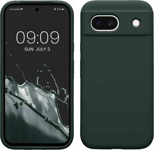 Vista 96 de kwmobile Funda Compatible con Google Pixel 6 Pro - Funda de Teléfono de Silicona TPU con Acabado Suave - Azul Caribe
