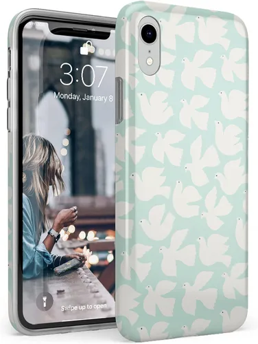 Vista 44 de Casely Funda para iPhone XR #GRLPWR Triple amenaza Diseño clásico ultra delgado
