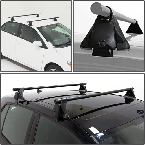 Vista 6 de Para Ford Focus 48" ajustable Equipaje de Carga Baca barras atornillado + Soportes de montaje + Cerraduras y llaves