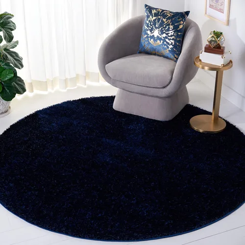 Vista 22 de SAFAVIEH Tahoe Shag Collection - Alfombra de área de 2 x 7 pies, color gris, diseño geométrico, felpa de 1.2 pulgadas de grosor, ideal para zonas
