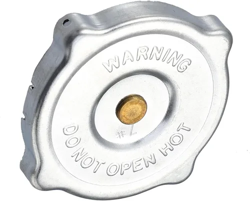 Vista 6 de Unifizz Tapa de recuperación de depósito de refrigerante del radiador 6L8617 Cubierta de tono plateado de acero inoxidable para oruga