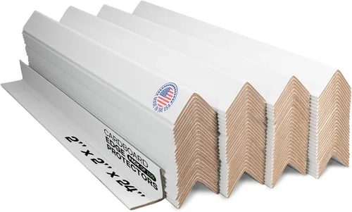 Vista 41 de IDL Packaging Protector de borde de cartón negro de 2 x 2 x 48 pulgadas (paquete de 20) – Protectores de esquinas para envío, almacenamiento