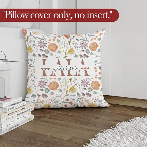 Vista 3 de Lala - Fundas de almohada de regalo, regalos de cumpleaños de Navidad para abuela, Día de la Madre, las mejores fundas de almohada decorativas Lala