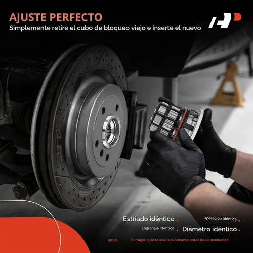 Vista 5 de A-Premium 2 piezas Eje delantero izquierdo y derecho 4WD Actuador de buje de bloqueo automático Ensamblaje de enlace de eje Compatible con Ford