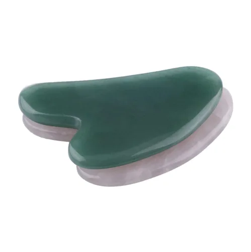 Vista 8 de Bonito raspador de piedra Gua sha tabla de raspar herramientas de masaje (aventurina verde rosa cóncava)