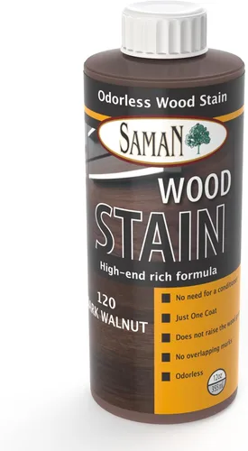Vista 45 de SamaN Tinte interior para madera a base de agua, tinte natural para muebles, molduras, paneles de madera, gabinetes (colonial TEW-205-32, 32 oz)