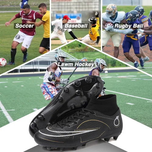 Vista 6 de GRESKY Zapatos de fútbol para hombre y mujer, zapatos de fútbol para niño grande AGTF