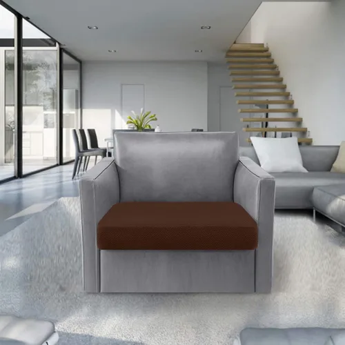 Vista 2 de Granbest Fundas de cojín gruesas y duraderas para asiento de sofá, protector de muebles para cojines individuales (cojín de silla, chocolate)