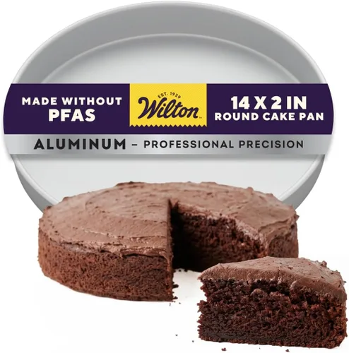 Vista 14 de Wilton - Juego de moldes redondos de aluminio, sin PFAS, 4 piezas