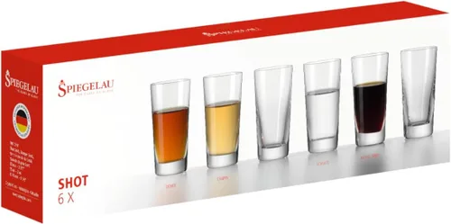 Vista 3 de Spiegelau & Nachtmann - Juego de 6 vasos de chupito de cristal Schnapps, vasos especiales de 1.9 fl oz