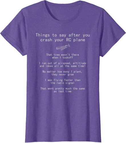 Vista 26 de Cosas que decir cuando te estrellas con tu camiseta RC Plane hobby