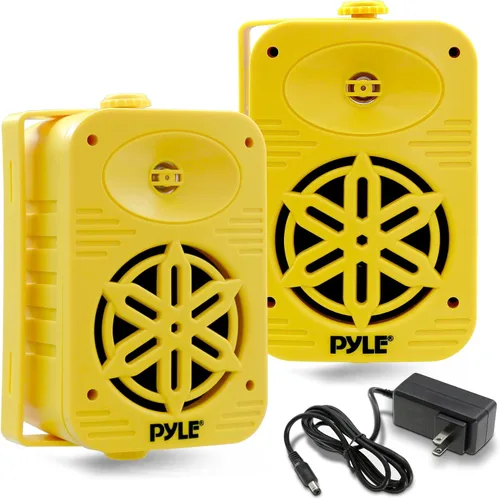 Vista 22 de Pyle USA - Par de altavoces Bluetooth para interiores y exteriores, sistema de altavoces de rango completo de 2 vías de 300 W, doble impermeable, 4