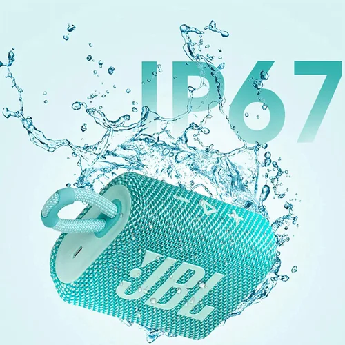 Vista 2 de JBL GO3 bocina Bluetooth inalámbrica para exteriores IP67 bocina mini resistente al agua (Renovada)