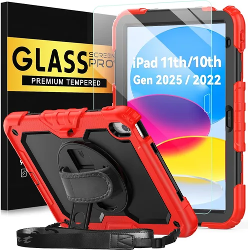 Vista 21 de BLOSOMEET Bonita funda para iPad de 9ª generación 2021 de 10.2 pulgadas con protector de pantalla de vidrio templado y soporte para bolígrafo, funda
