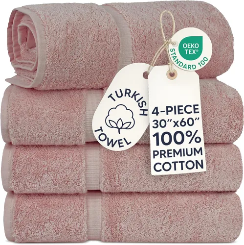 Vista 9 de Chakir Turkish Linens - Toallas turcas de 100% algodón, suaves y absorbentes (juego de 3 toallas personalizables, color aguamarina)