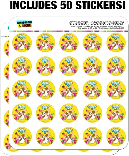 Vista 3 de Gremlins Gizmo Rainbow Planner Calendario Scrapbooking Craft Pegatinas Transparente