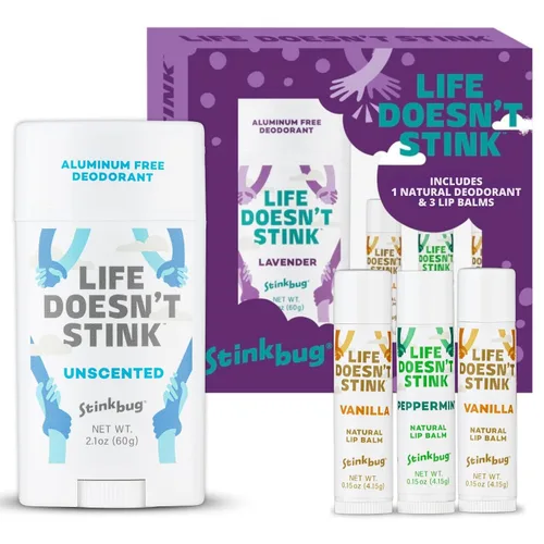 Vista 14 de Stinkbug Naturals - Desodorante orgánico sin aluminio con aceite de coco y aceites esenciales, sin parabenos, desodorante para piel sensible, 2.1