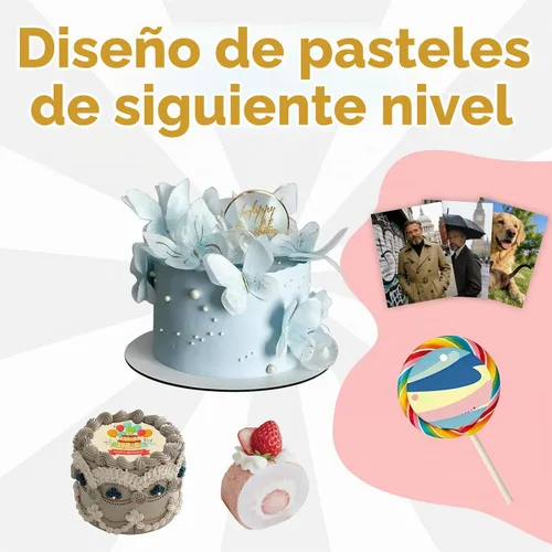 Vista 4 de 25 hojas de papel de oblea comestible, 25 piezas, tamaño A4 8.5 x 11
