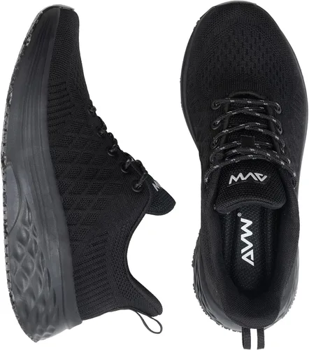 Vista 4 de AVW Zapatos de trabajo antideslizantes para mujeres, zapatillas deportivas resistentes al agua para caminar, zapatos para servicio de alimentos