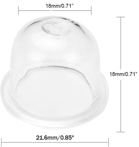Vista 2 de Bombilla de cebado para motosierra, desbrozadora, soplador, homelite, Echo Ryobi, Poulan, McCulloch, Zama C1Q, C1U, C1M, serie carburador 0057003